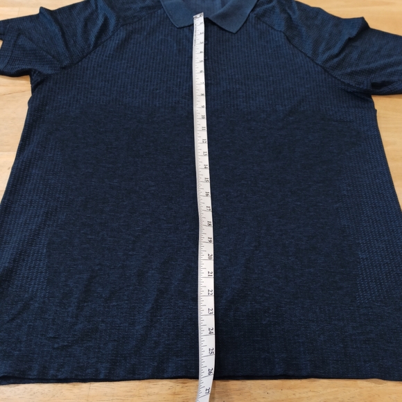 Lululemon Polo Shirt  Mens XLarge Navy-Blue Short Sleeve. - Picture 15 of 16